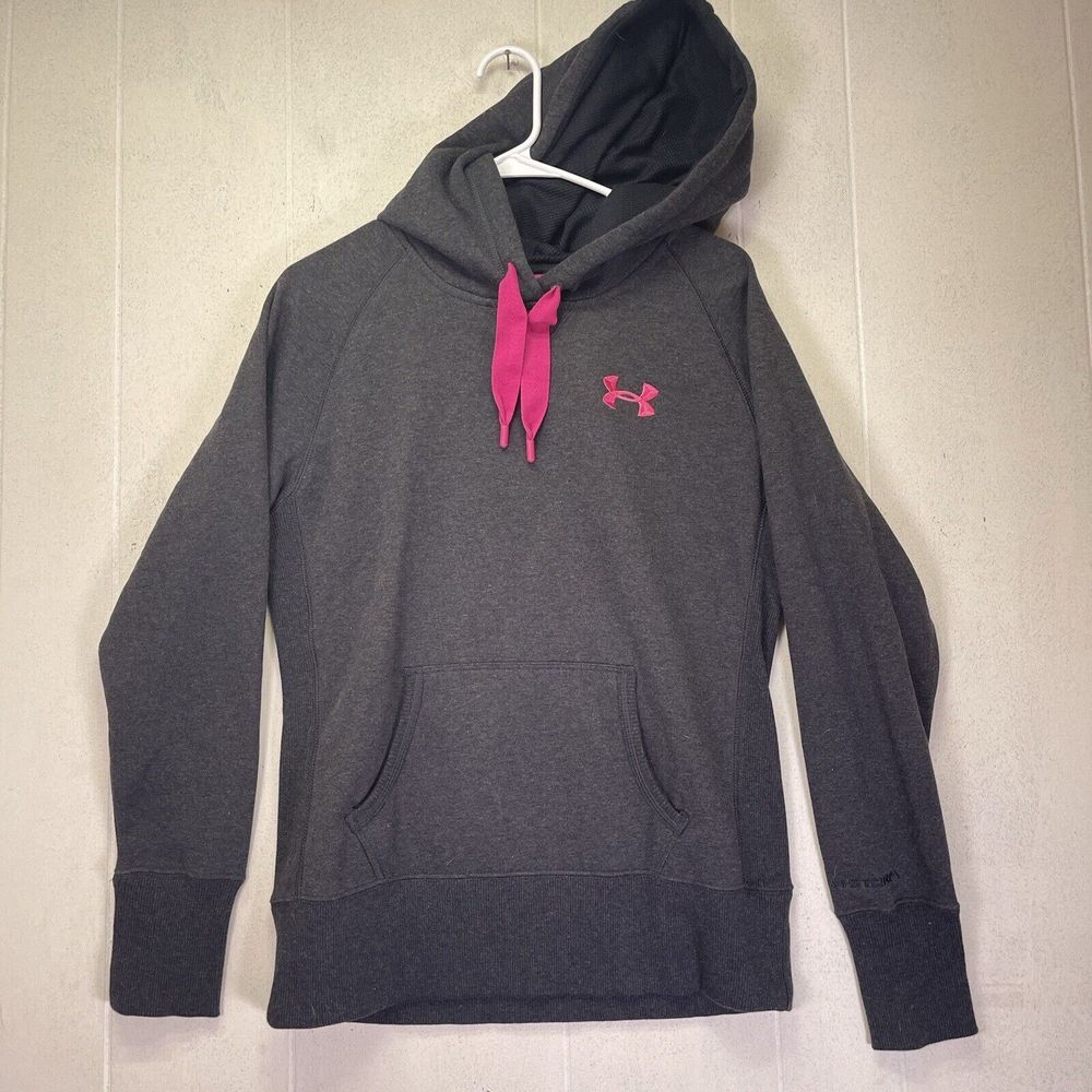 Under Armour Hoodie Woman Small Gray UA Storm Loose‎ Pullover Sweater